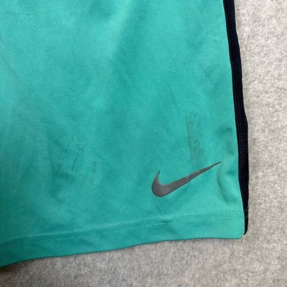 Nike Dri Fit Mens Size XL Elastic Waist Athletic Shorts Green Loose Fit Swoosh - Picture 7 of 9